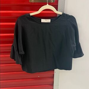 Amanda Uprichards Black Top - Cropped Top - Nice Shirt - Excellent Condition